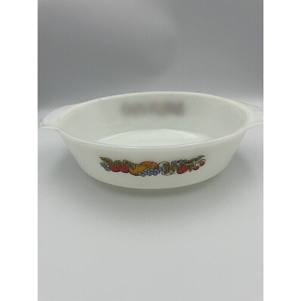 Vtg Anchor Hocking Fire King Fruit Bowl Oven Proof 1 1/2 quart Casserole Dish